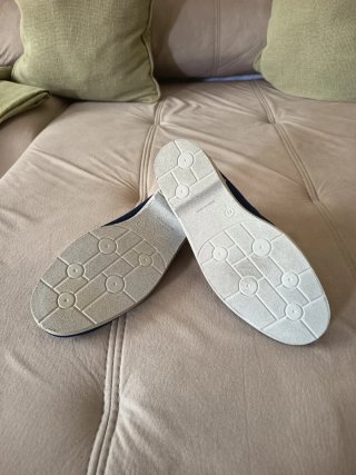Zapatillas de lona azul para hombre