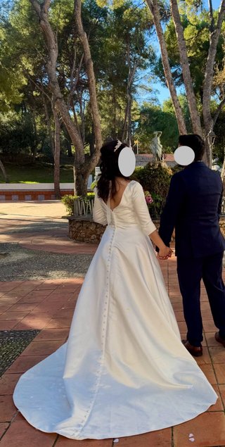 Vestido de Novia Blanco Ivory/champán