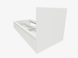 Cama Malm Ikea con cajones