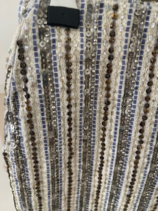 Falda Zara pedrería verano