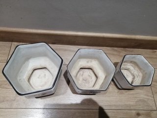 3 Maceteros Cerámica Italianos