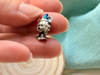 Charm Mickey Mago Plata de Ley
