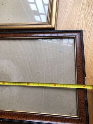 2 Marcos Grandes Antiguos Madera y Metal