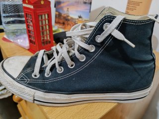 Converse Talla 41 Negro/Blanco