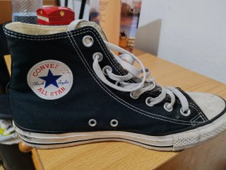 Converse Talla 41 Negro/Blanco