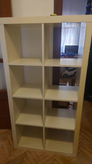 Mueble Estantería para Vinilos Blanco
