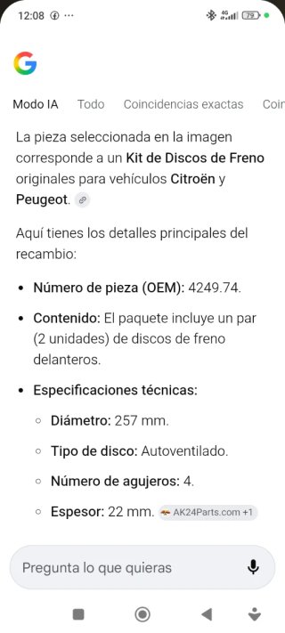 Discos de Freno Citroën