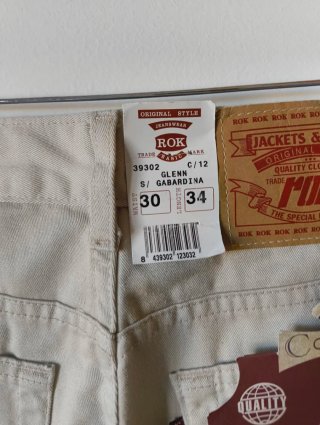 ROK Jeans Talla 30/34 Beige Nuevos con etiquetas