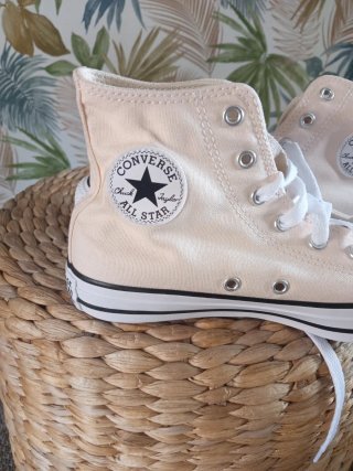 Zapatillas Converse Altas Beige Nuevas