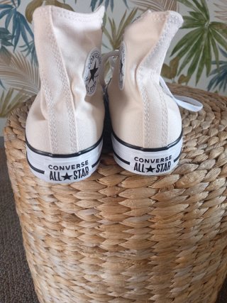 Zapatillas Converse Altas Beige Nuevas
