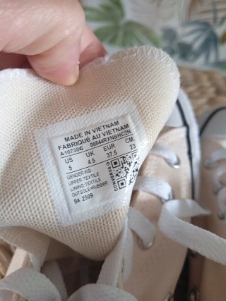 Zapatillas Converse Altas Beige Nuevas