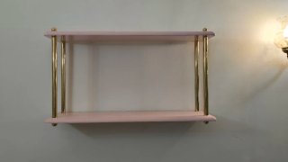 Dormitorio infantil niña rosa y dorado
