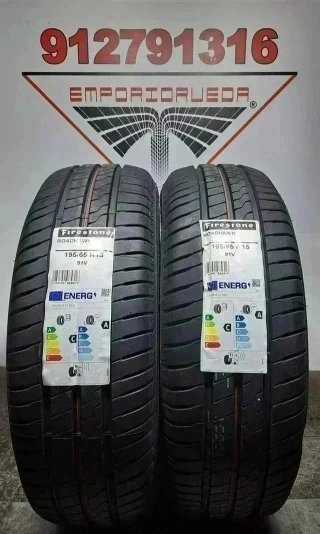 4UD 195 65 15 V FIRESTONE RUEDA NUEVA YA MONTADA