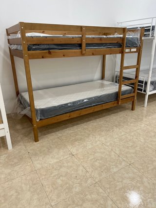 Litera individual de madera