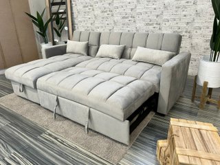 Sofá cama gris 210cm
