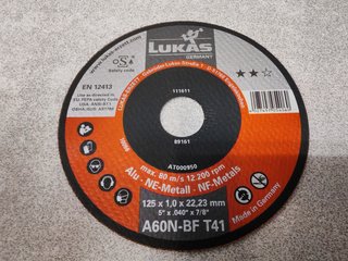 12 DISCOS FINOS PARA CORTAR ALUMINIO, BRONCE....