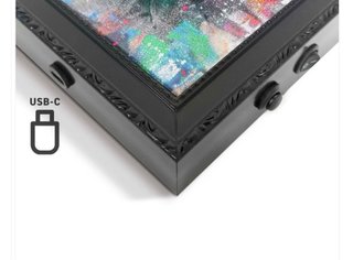 Cuadro Astronauta LED precintado orangewallz.com