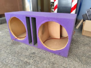Cassa doppio subwoofer multistrato 38cm