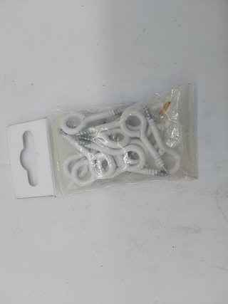 INDEX A PERFECT FIXING | AL-HC B [BZALHCB1850] Hembrilla cerrada roscada lacada blanca - 18x50 (3,7 x 39 x 12) - Bolsa de 15 uni