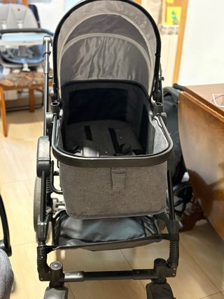 Carrito de bebé Kiduku gris