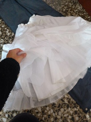 Cancán de vestido comunión niña blanco