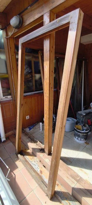 Ventanas antiguas de madera