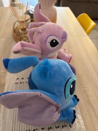 Peluche Stitch y Ángela Disney