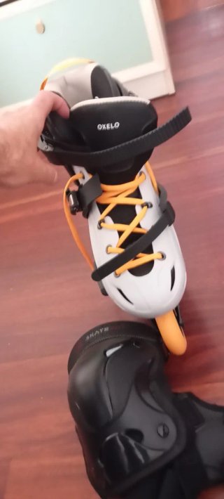Patines en línea y protecciones
