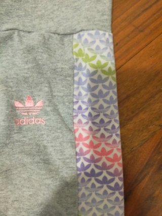 Leggings Adidas bambina grigi 9-10 anni