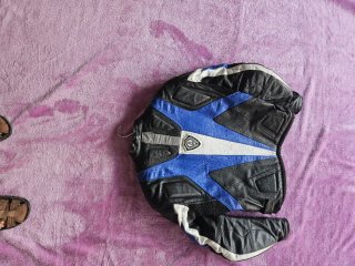 Blusão Arlen Ness Preto e Azul Tamanho 44