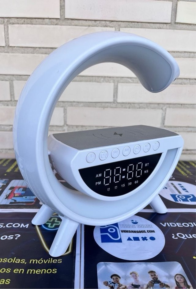Lâmpada LED com Carregador Sem Fio