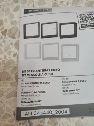 Estantería cubos blanca