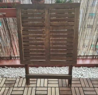 Mesa y 2 sillas de exterior Ikea