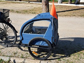 Carro remolque para 2 niños