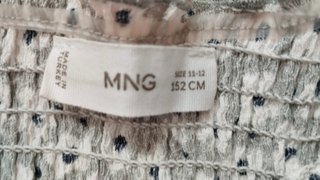 Mono Mango Talla 12 Años Estampado Floral