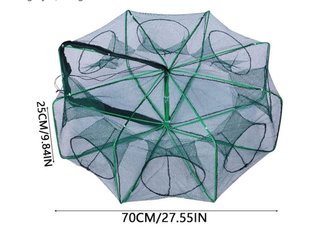 Jaula de pesca hexagonal (sin abrir)