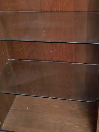 Vitrina madera y cristal