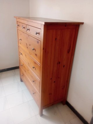 Cómoda de Madera con 6 Cajones