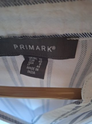 Camisa Primark rayas azul y blanco