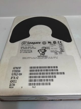 Disco Rígido Vintage Seagate Medalist ST33232A