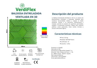 CAJA DE 30: Baldosas 3D Negras Ventiladas
