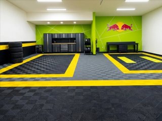 Suelo modular 3D Negras Ventiladas