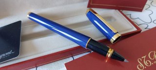 Bolígrafo S.T. Dupont Fidelio Laca Azul y oro.