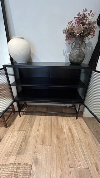 CHOLLO!! Mueble recibidor/armario/biblioteca negro