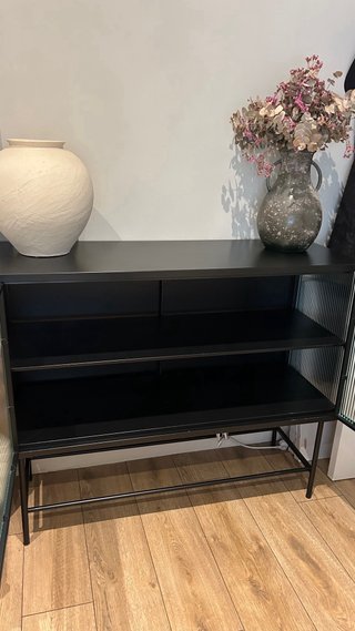 CHOLLO!! Mueble recibidor/armario/biblioteca negro