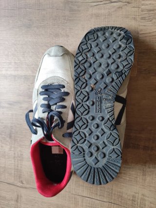 Zapatillas Munich Hombre Gris y Rojo