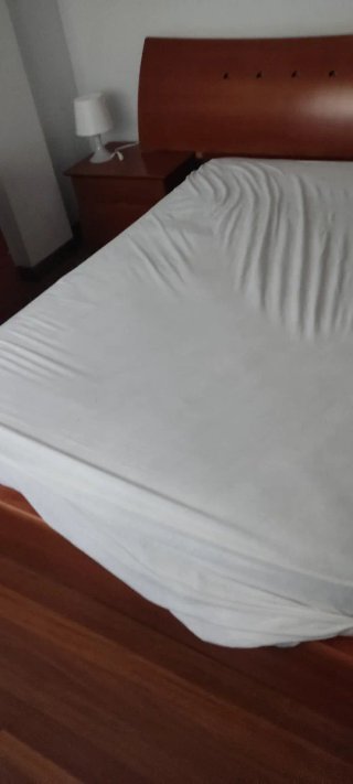 Cama doble con colchón usado