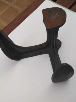 Horma zapatero hierro fundido antigua