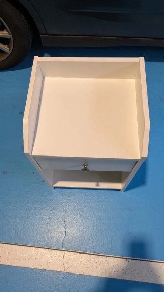2 Mesitas de Noche Hauga Ikea Blancas