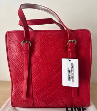 Borsa Love Moschino rossa/argento - nuova
